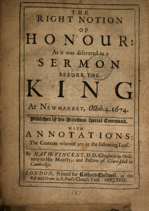 The Right Notion of Honour