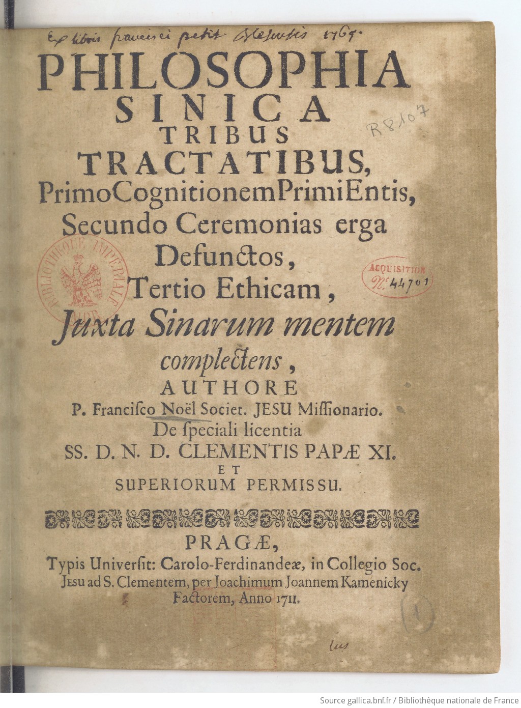 Philosophia sinica tribus tractatibus